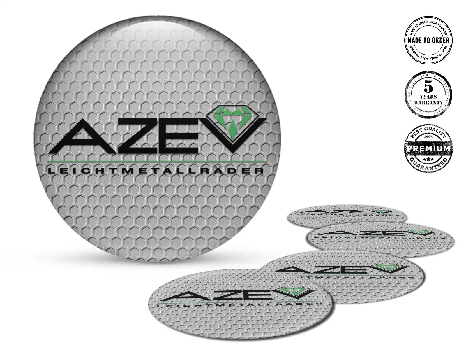 Azev Decalcomania Cerchio Auto Emblemi Alta Qualità